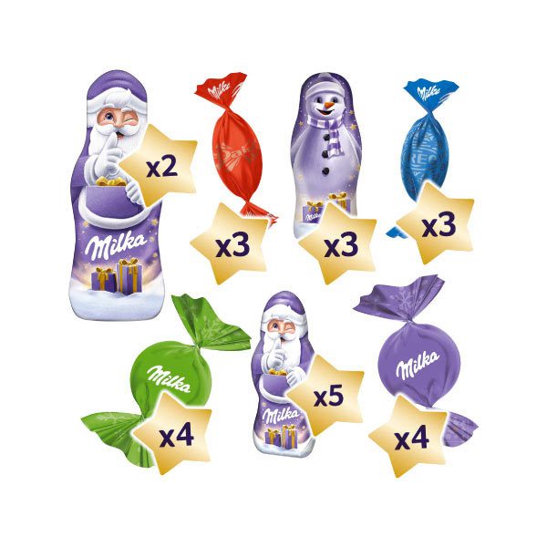 Calendrier de l'Avent Milka Mix