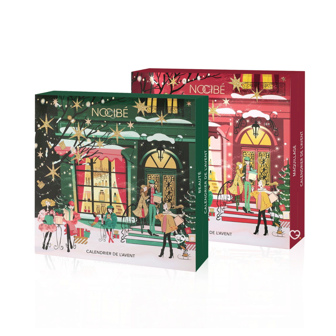 calendrier de l'avent Nocibe 2025 avec maquillage et produits de beauté et accessoire bien etre pour femme