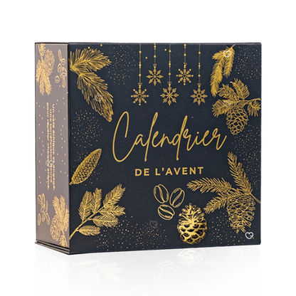 Calendrier de l’Avent Café Artisanal 2025 Arlo's Coffee avec 24 sachets de cafés 100 % Arabica torréfiés en France, idéal pour amateur de cafés.