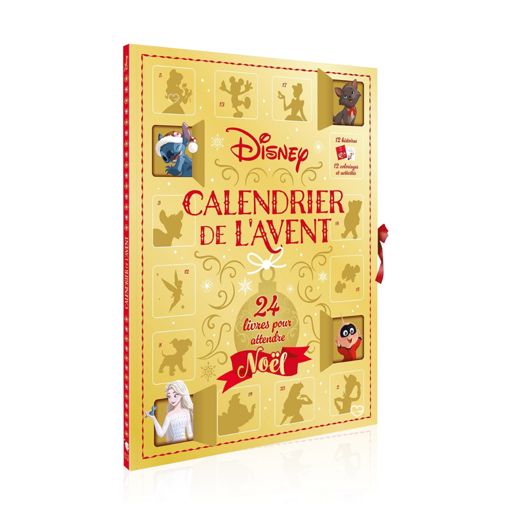 Calendrier de l'avent livre disney 2025 - 24 histoires pour enfant sur le thème Disney