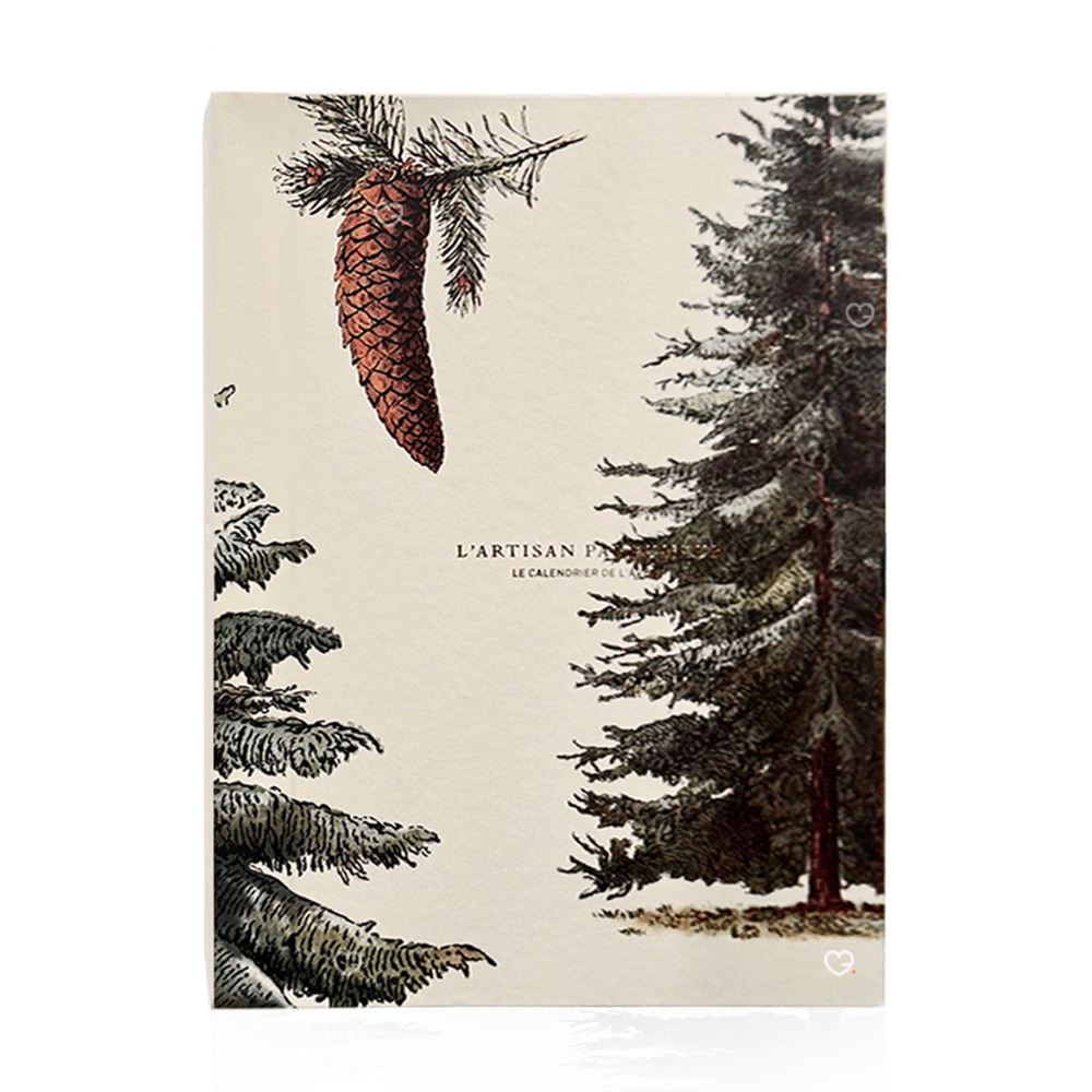 Calendrier de l’Avent L'Artisan Parfumeur 2025 avec 24 parfums, soins du corps et accessoires maison, coffret luxueux pour amateurs de parfums authentiques.