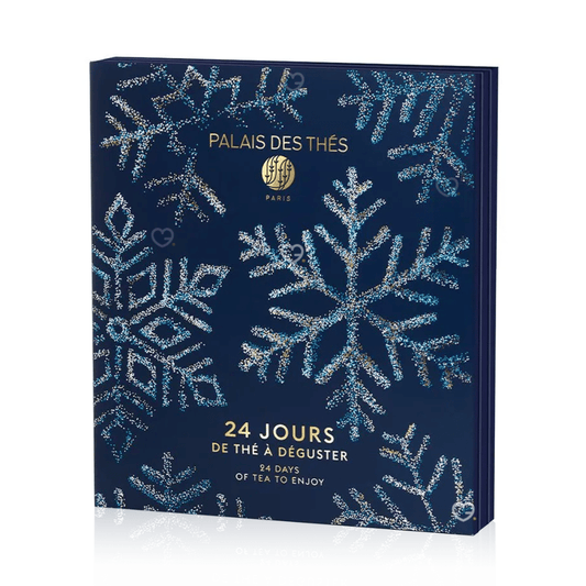 Calendrier de l’Avent Palais des thés 2025 avec 24 thés et infusions en mousselines cousues main, cadeau raffiné pour amateurs de thé femme et homme