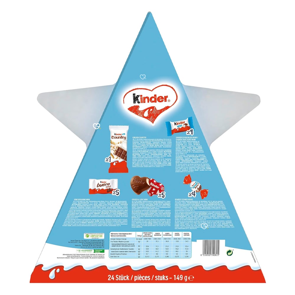 Calendrier de l'Avent KINDER Étoile