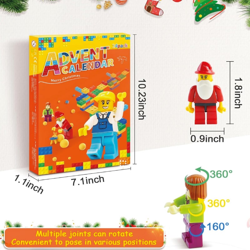 Calendrier de l'Avent Figurines Lego