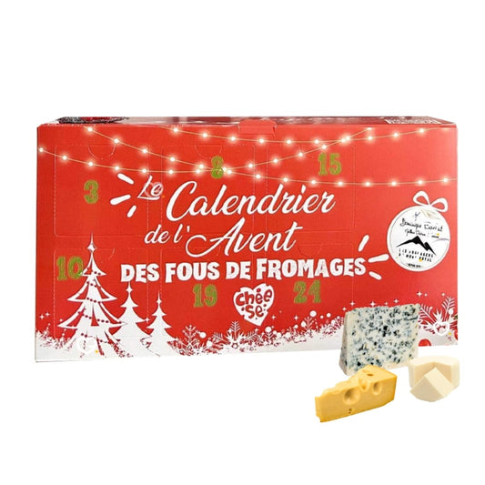 calendrier de l'avent fromage artisanal dominique bouchait 2024 contenant 24 fromages