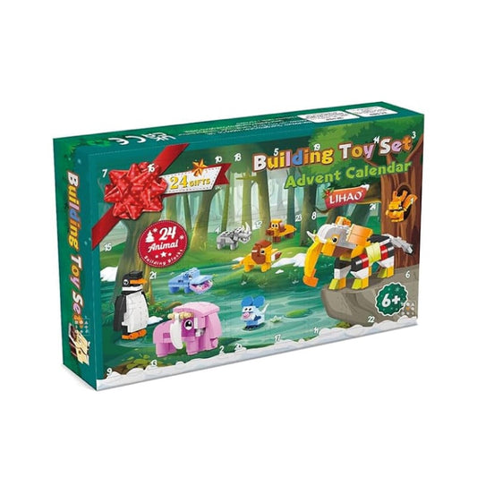 Calendrier de l'Avent jouet briques 2023 enfant construction animaux