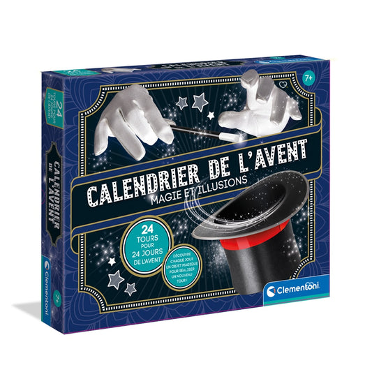 calendrier de l'avent magie 2024 clementoni jouet pour enfant tours de magicien