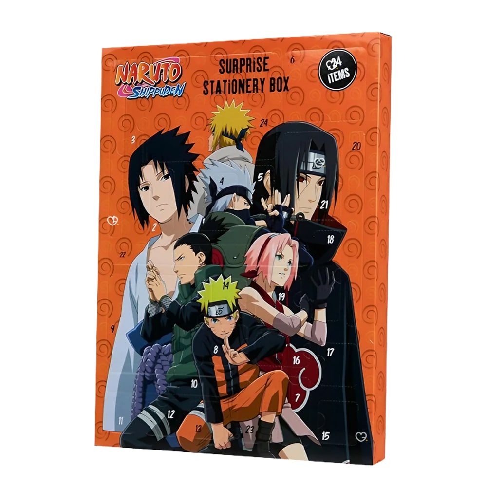 Calendrier de l'Avent Naruto 2024 contenant des accessoires pour Enfant